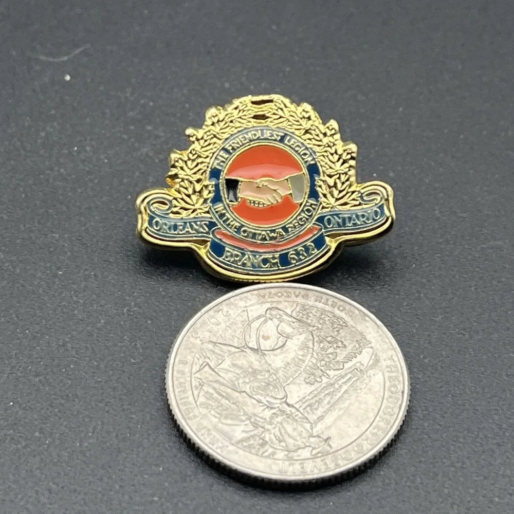 The Friendliest Legion In The Ottawa Region Orleans Ontario 632 Lapel‎ Hat Pin